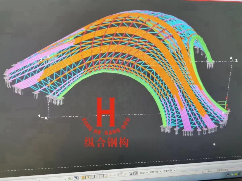 纵合钢构管桁架加工基地