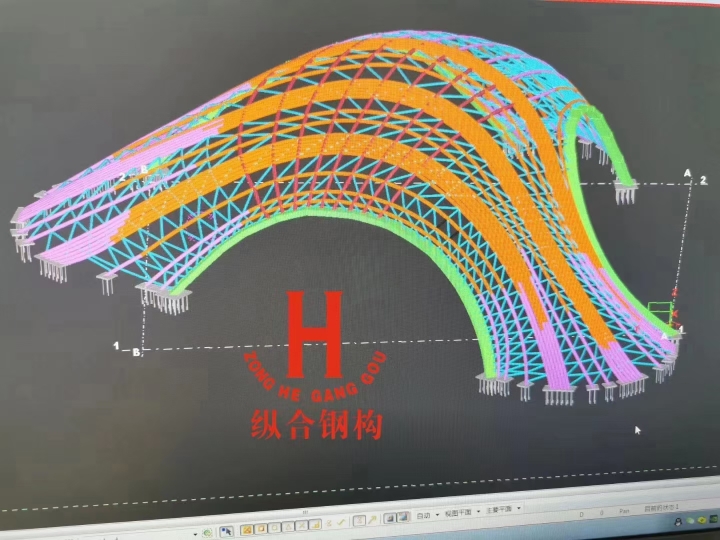 沧州纵合钢结构管桁架工程基地