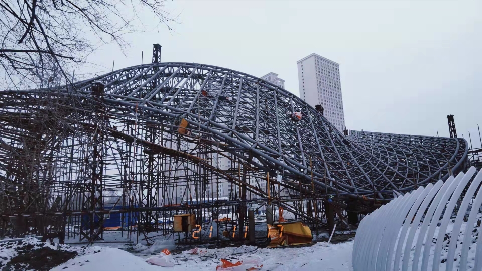 纵合钢结构管桁架加工生产基地