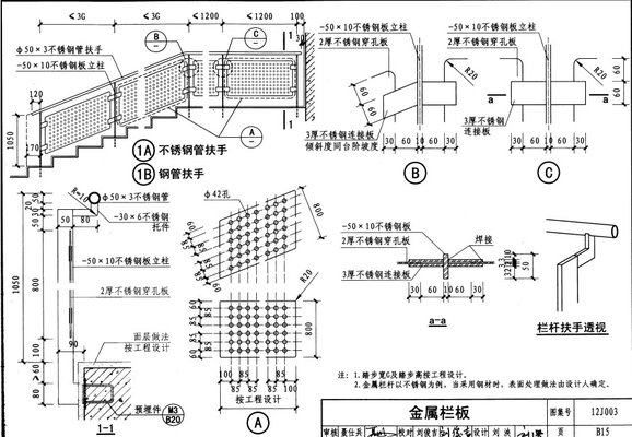 金属栏板图集大全