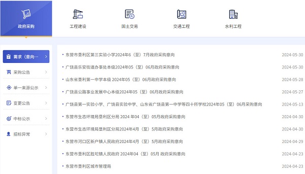 东营建设工程信息网 2024东营重点工程项目