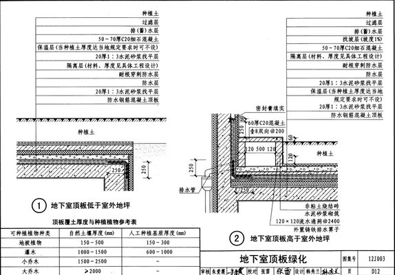 地下室顶板绿化图集