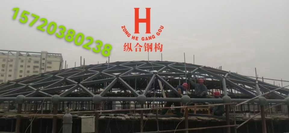 沧州纵合钢构管桁架加工生产基地
