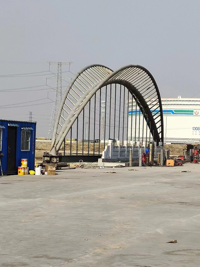 河北沧州钢结构加工生产基地